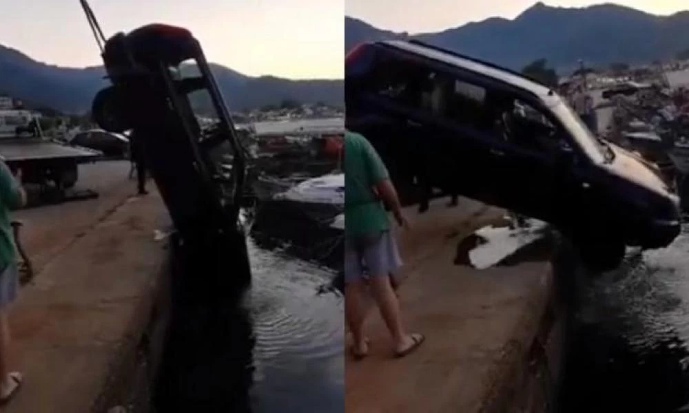 Θάσος: Πάρκαρε, πήγε για καφέ και το αμάξι του... για μπάνιο!